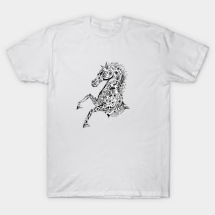 horse art drawing handmade T-Shirt